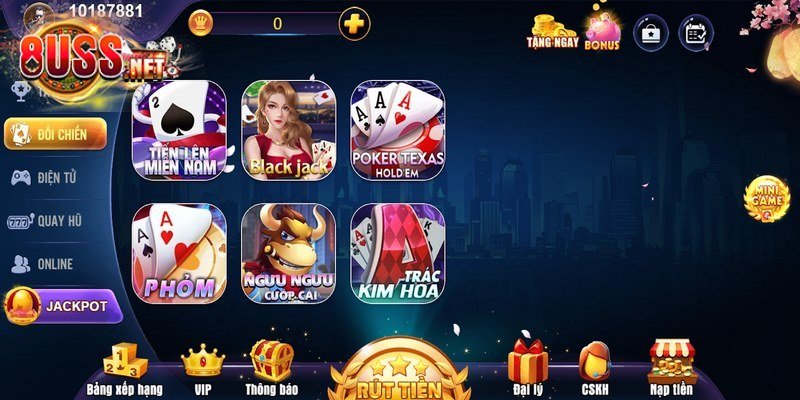 Có nhiều lựa chọn đối chiến thú vị nếu bet thủ muốn chơi game bài